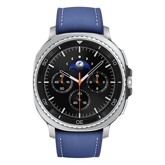 Galaxy Watch 8 Classic | 46 мм | Black | Hybrid/Blue | S/M/L, Тип ремешка : Hybrid, Размер корпуса : 46 мм, Цвет: Black, Цвет ремешка: Blue, Размер ремешка : S/M/L, Подключение часов : Bluetooth / Wi-Fi, изображение 3